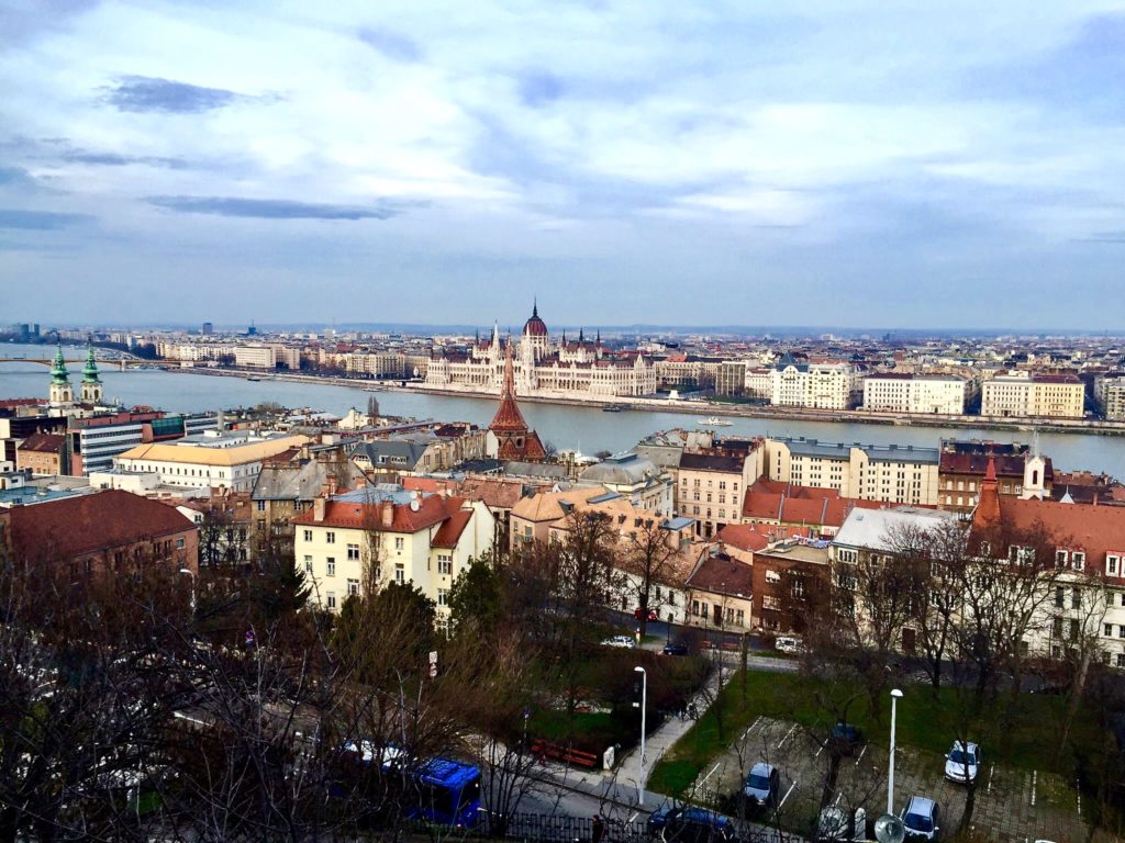 View over Budapest from Castle Hill